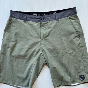 Men's HypTre Olive Green Hybrid Swim Shorts